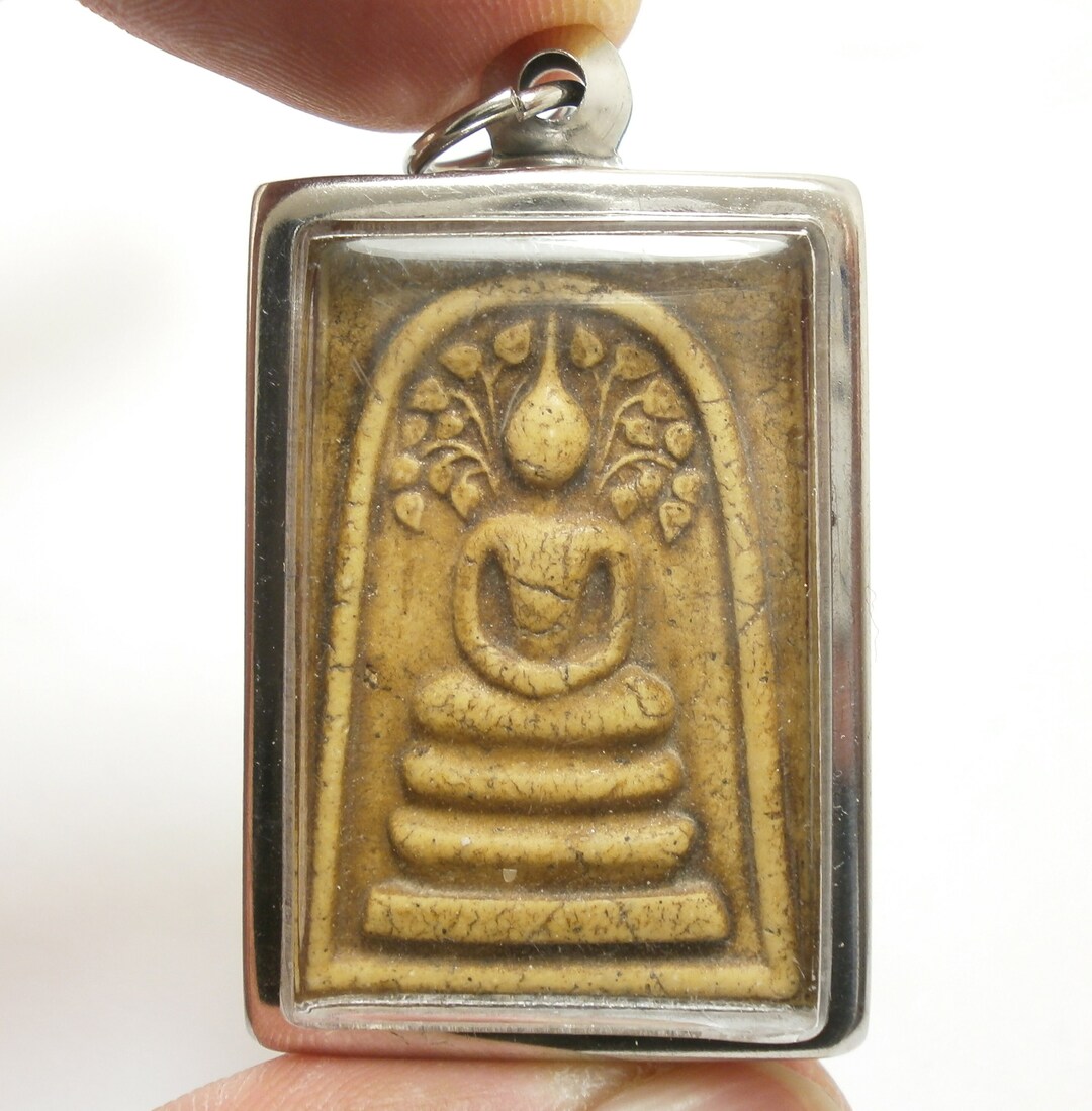 Phra Somdej Prokpo LP Ruay Blessed in 1996 Magic Powder Amulet of Wat ...