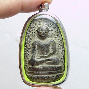Phra Perm of Lumpoon Thai powerful Lord Buddha amulet antique pendant Prosperity Success & Wealth attraction Thailand powerful nice gift