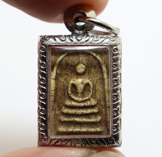 Phra Somdej Toh Buddha Amulet Pendant: 1962 Thai Lucky Gift