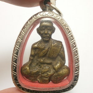 Phra LP Jong Wat Natangnok Temple blessed in 1960 thai amulet pendant strong life protection success wealth attraction Thailand nice gift