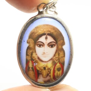 Durga Kali Amulet: Hindu Goddess Pendant Necklace
