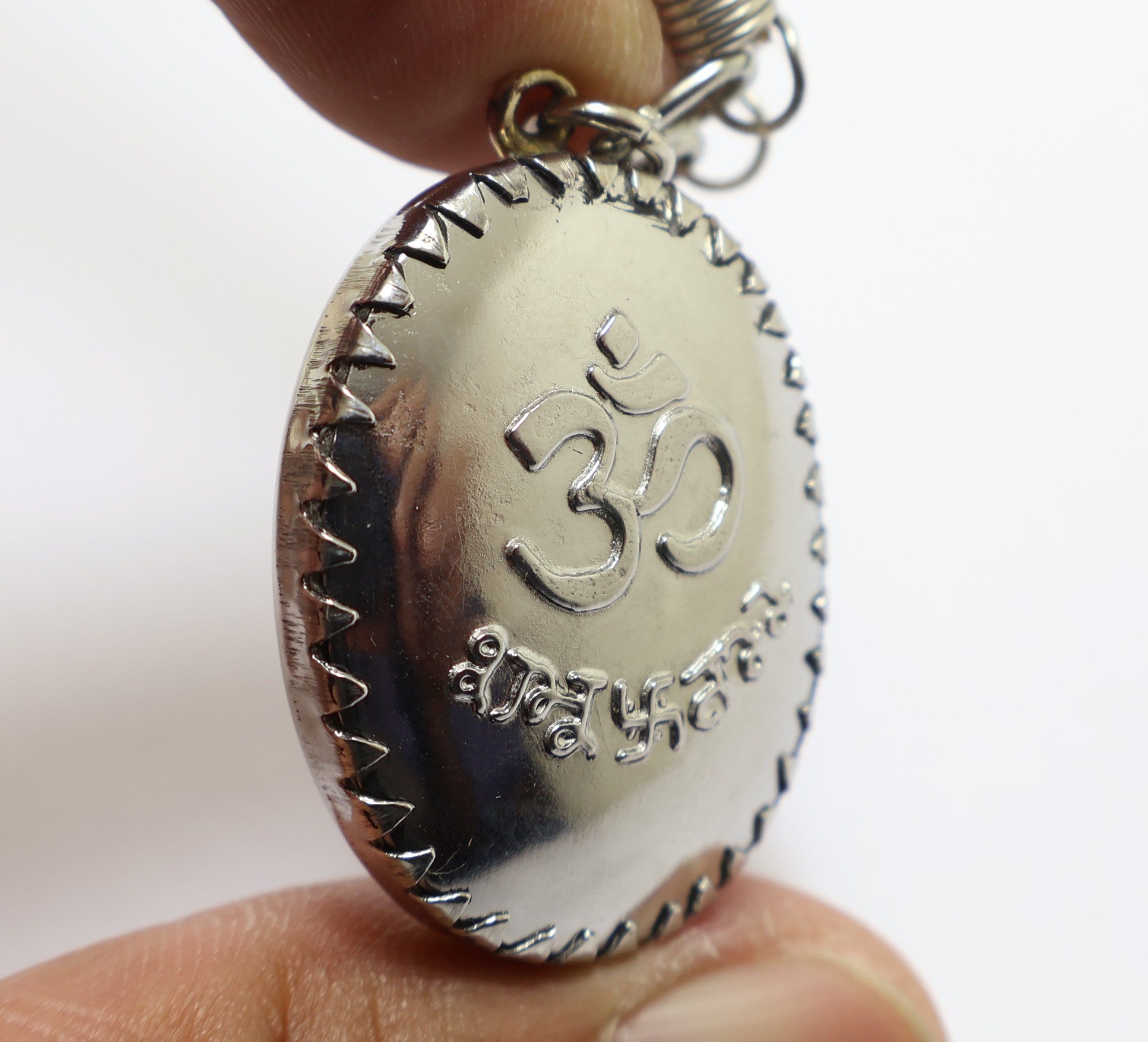 シヴァ神とガネーシャのビッグペンダント：ヒンドゥー教の神のお守り