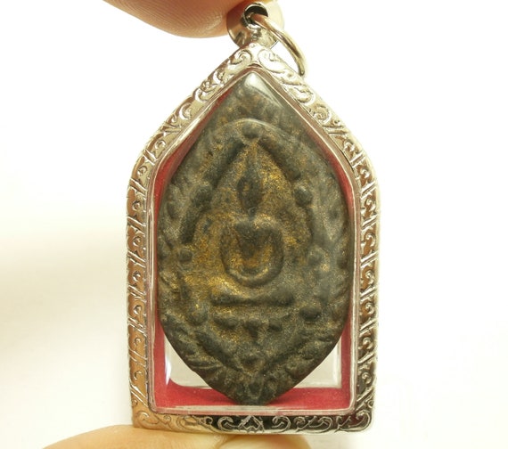 Lp Boon Blessed Buddha Samadhi Thai Antique Amulet Lucky - Thai Blessed Buddha Pendant Lp Boon Blessed Buddha Samadhi Thai Antique Amulet Lucky - Thai Blessed Buddha Pendant