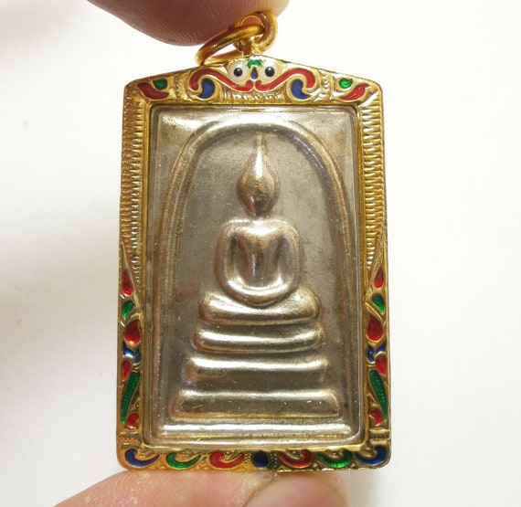 Phra Somdej Wat Rakang amulet back Katha Chinabanchorn