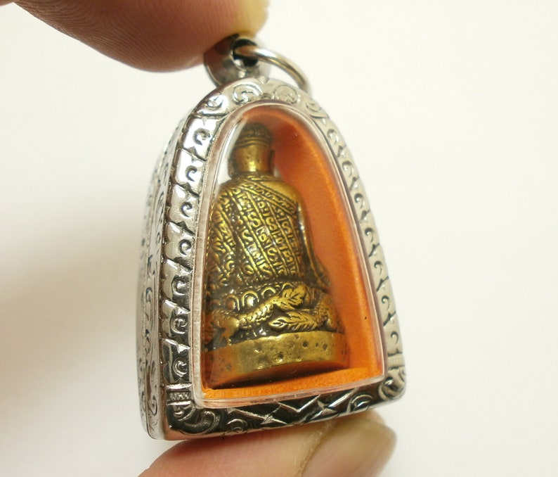 Tai Hong Kong Chow Sue Holy Chinese monk Buddha pendant bring wealth success good luck lucky prosperity brass amulet locket Thailand gift