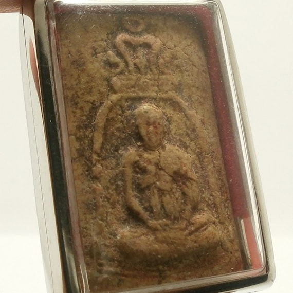 Somdej Toh Buddha Amulet Pendant: LP Nak Blessed Thai Talisman View 5