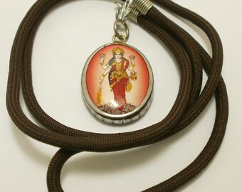 ラクシュミ ヒンドゥー教の女神 お守り オム ペンダントネックレス