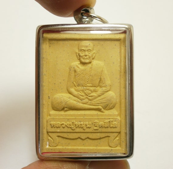 Phra Somdej LP Moon Teetaseelo Blessed 2000 2543 BE. Thai Pendant 