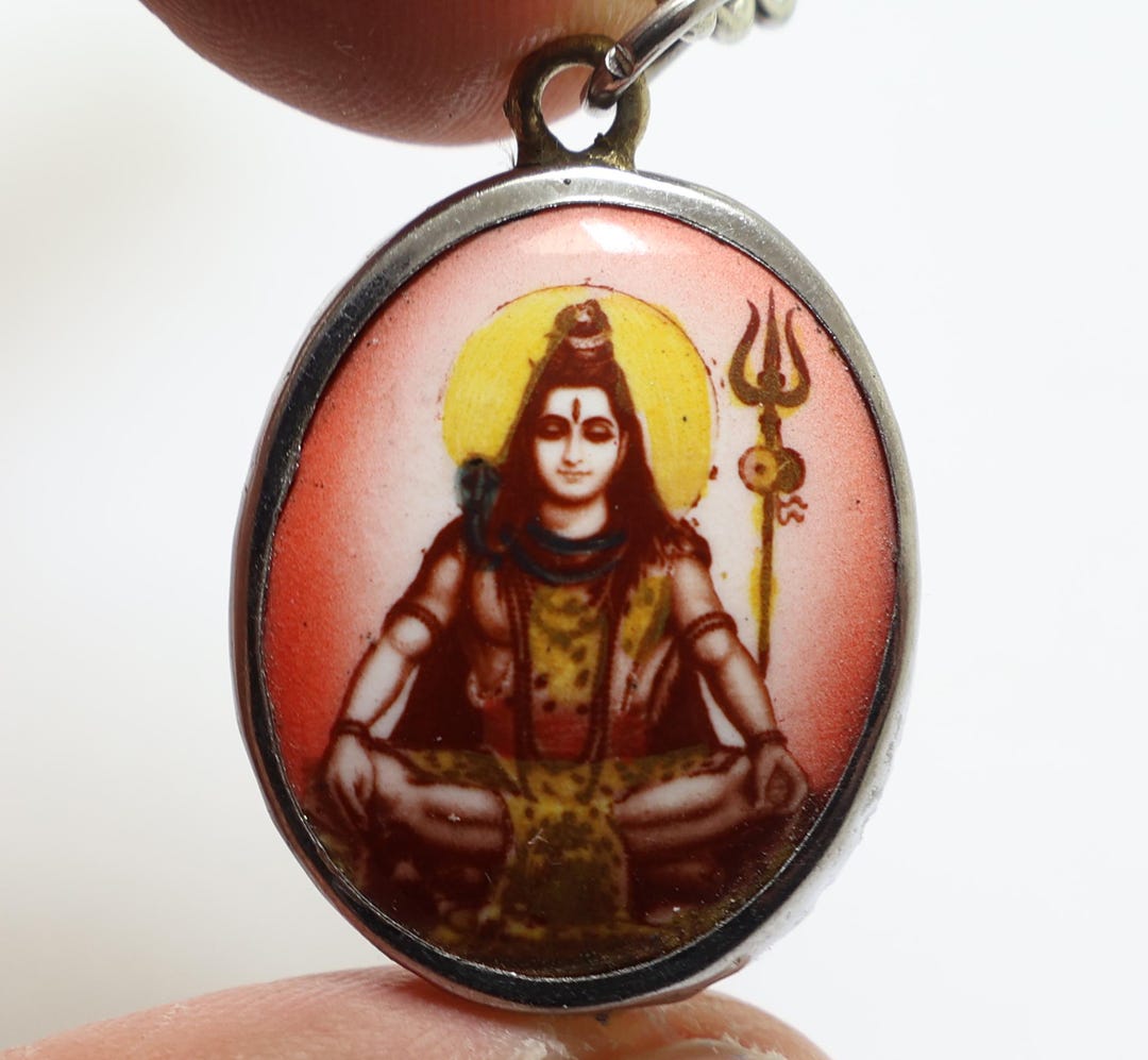 シヴァ神マハデフペンダントネックレス：ヒンドゥー教の神オームの