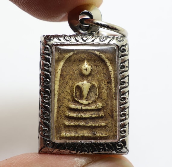 Phra Somdej Toh Buddha Amulet Pendant: 1962 Blessed Thai Gift