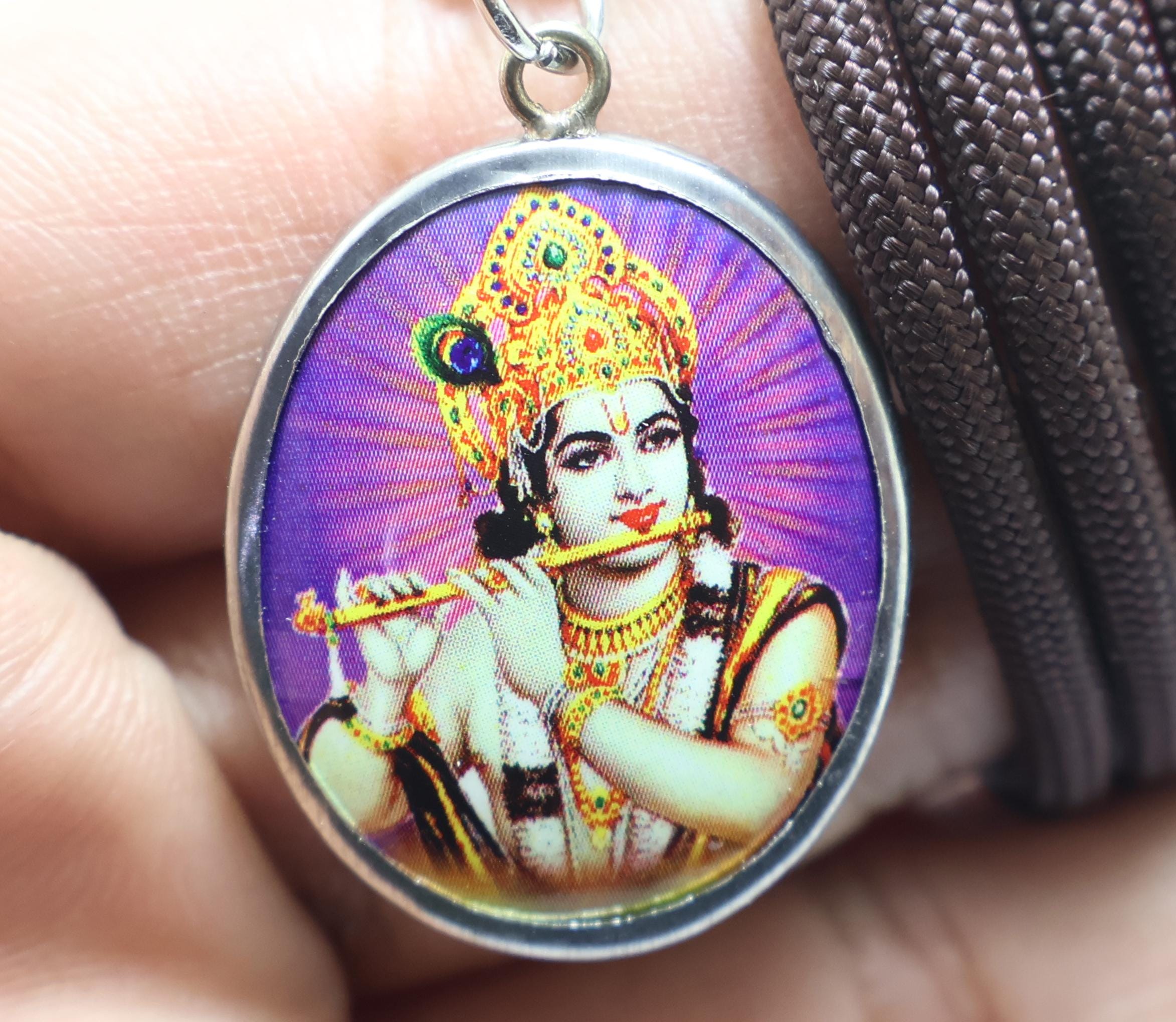 クリシュナ ペンダント ヒンドゥー教の神 ヴィシュヌ アミュレット