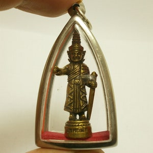 Bo Bo Gyi  Dhep Thep Tunjai Burmese Deva Devine Success Cross over Obstacles life protection Great Success best Beginning Amulet pendant