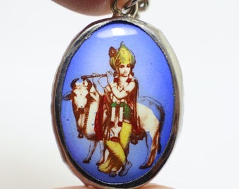 ガネーシャ神のお守り「オーム」ネックレス：ヒンドゥー教の成功の神