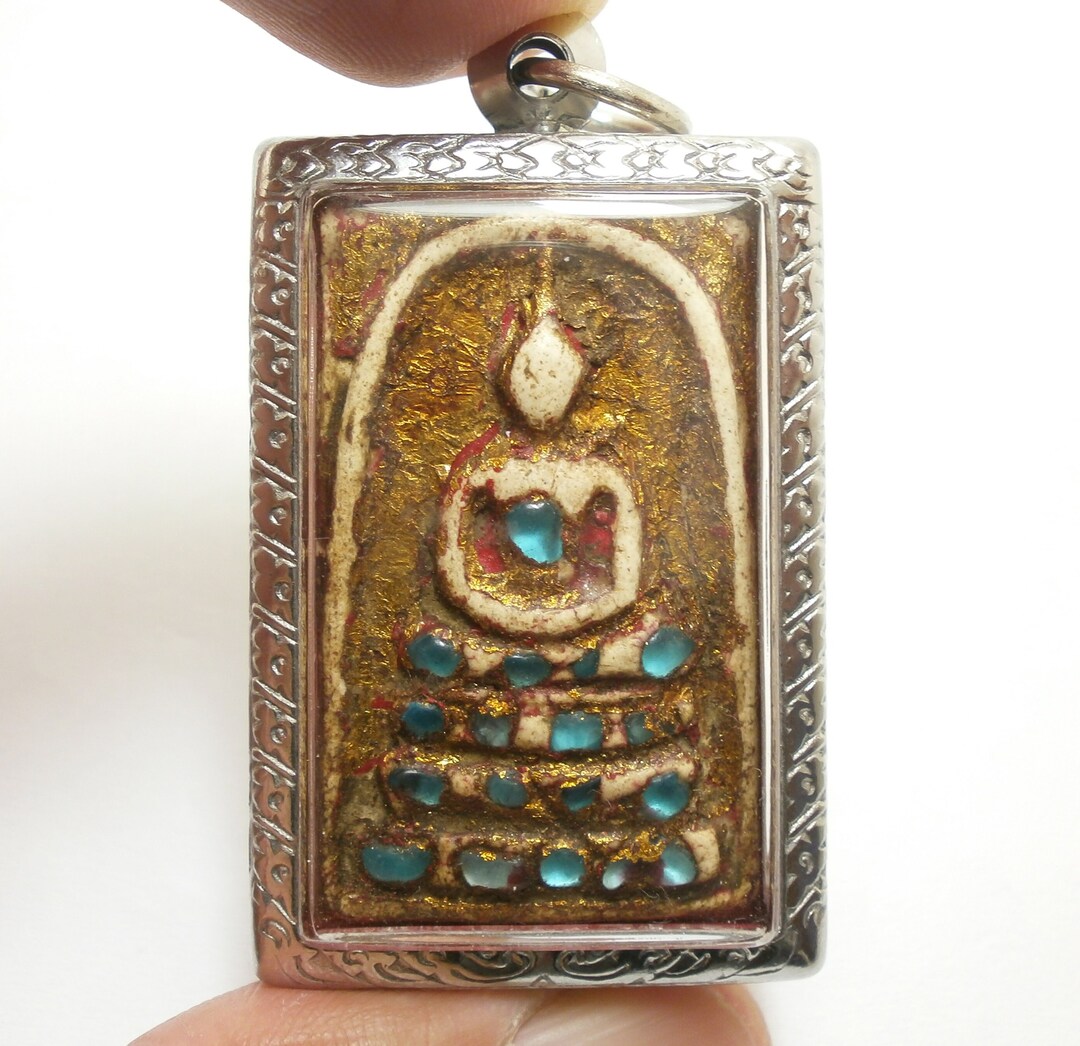 Phra Somdej Wat Rakang Gold Plated Micron Pendant – Thai Buddha Amulet, Post-1940