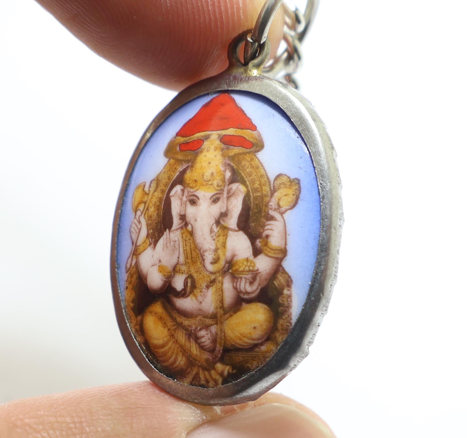 ガネーシャ神のお守りネックレス：ヒンドゥー教の成功、知恵、幸運の神