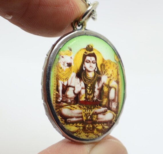 Lord Shiva Mahadev Om pendant blessed 1980s : Hindu O… - Gem