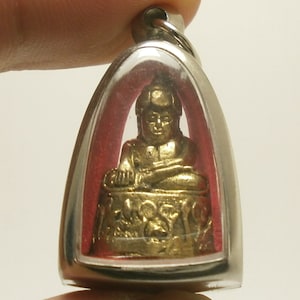 Phra Upakoot Buddha Brass Amulet: Wealth & Love Attraction