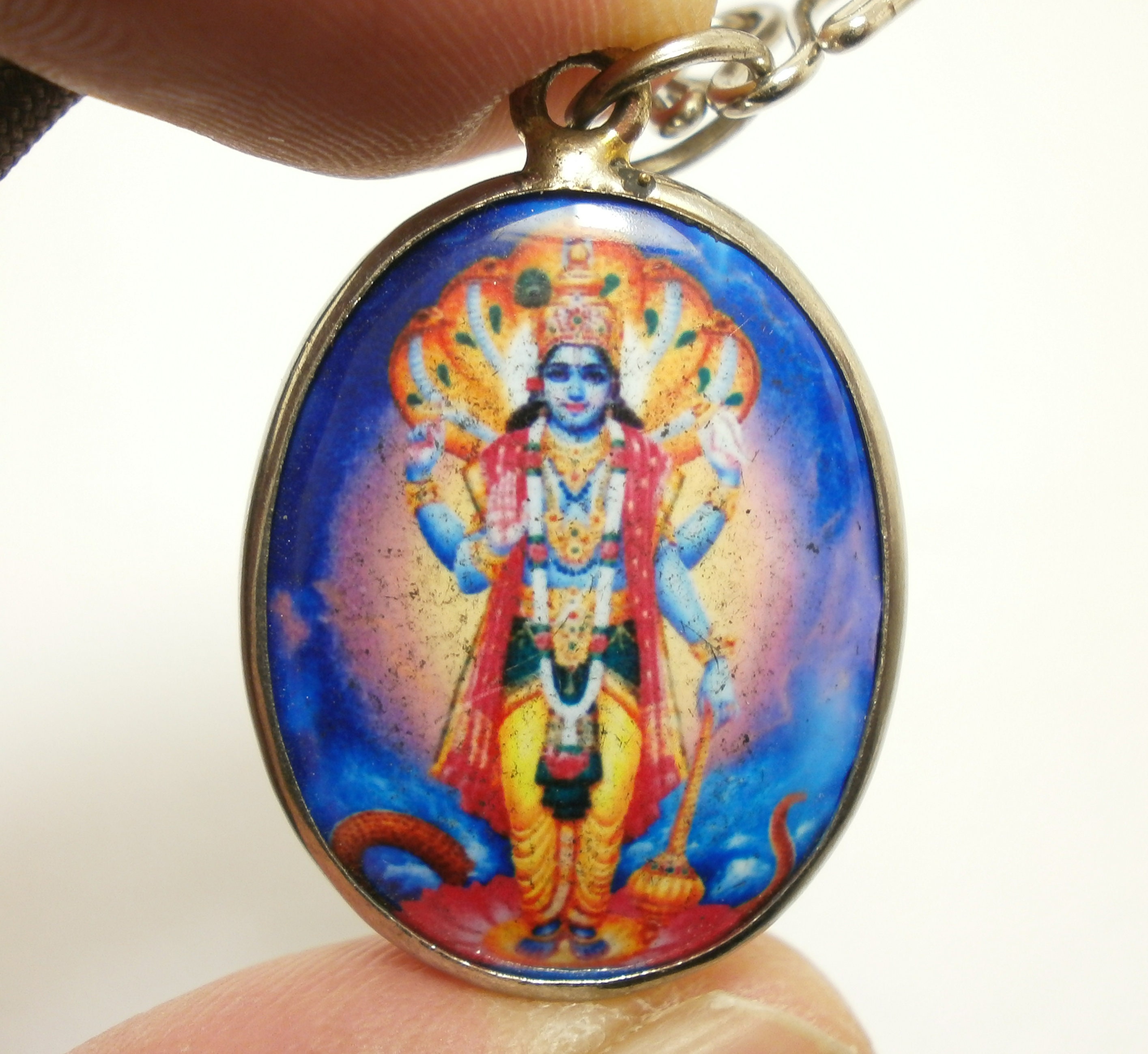 ヴィシュヌ神アミュレットペンダント：ヒンドゥー神トリムルティ