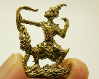 Lord Rama messing amulet: Ramayana hindoeïstische godheid, succes en bescherming Fujii Kaze