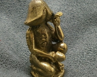 Yantra Lingham Kwak Rak Kwak LARP Mini Amuleto Lingham Pene Fálico Invocación por Dinero y Amor Talismán Tailandés Bonito Regalo Tailandés