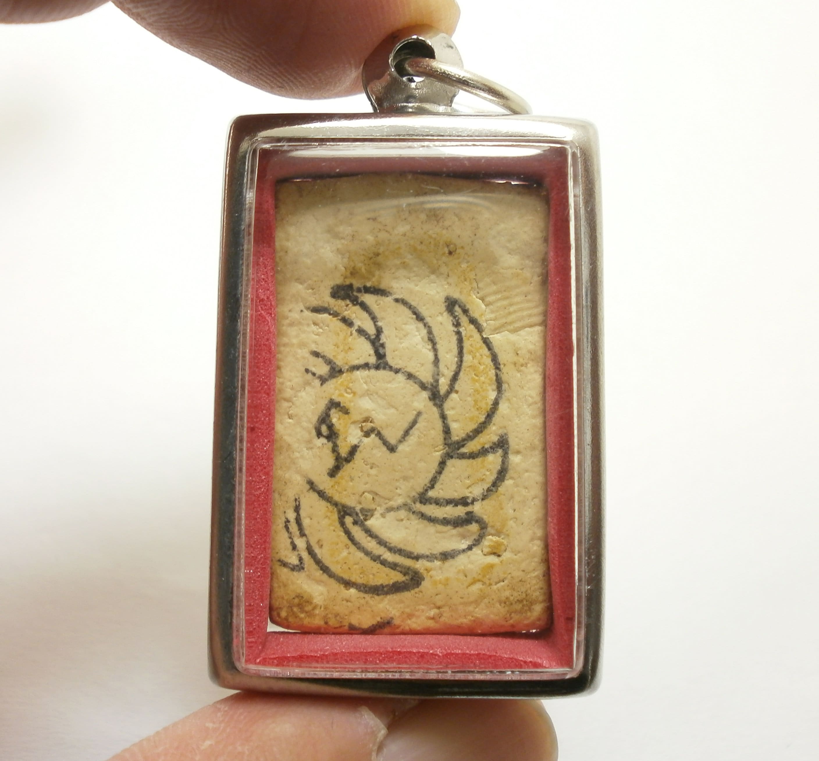 LP Doo 魔法の粉のお守り：祝福されたタイの僧侶のペンダント、ワット