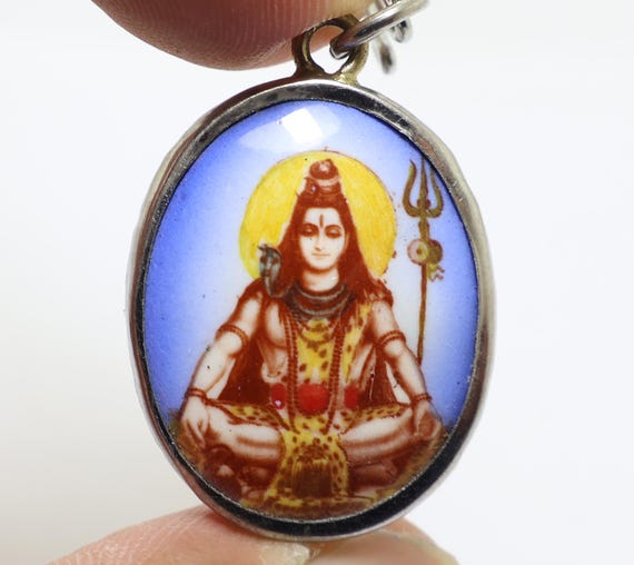 シヴァ神マハデフペンダントネックレス：ヒンドゥー教の神オームの