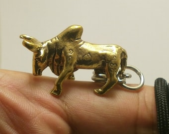 Santon Devineau Ancien – Bœuf / Vache De Crèche, 5,7 Cm, France 1930
