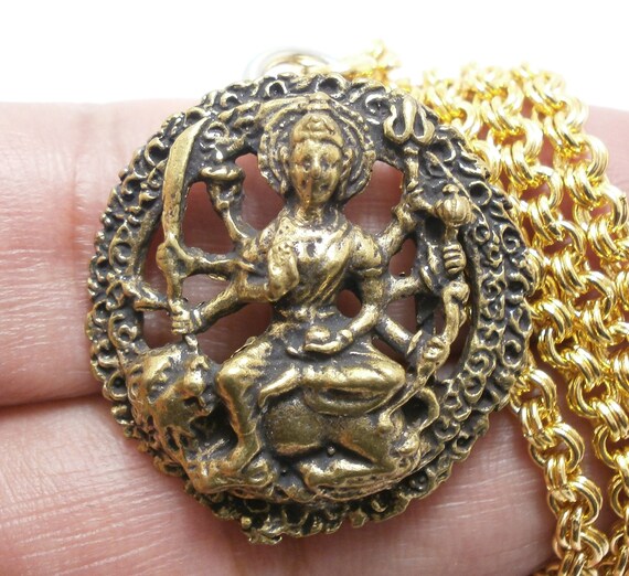 Maa durga gold pendant with price deals