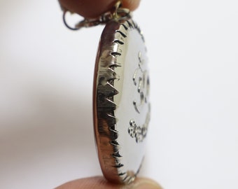 シヴァ神とガネーシャのビッグペンダント：ヒンドゥー教の神のお守り