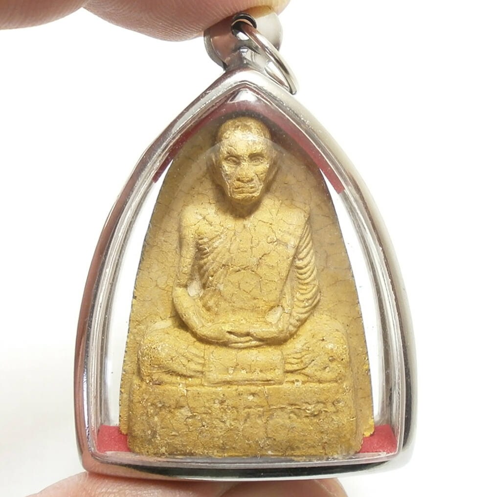 T512 Lp Toh Wat Pradoochimplee Phra Somdej Prok Pho Lek Yant Tri Phim Luek 小菩提树崇迪佛 深模 Thaiamulets888