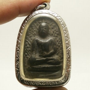 Phra Perm of Lumpoon Thai powerful black Buddha amulet antique pendant Prosperity Success & Wealth attraction Thailand powerful nice gift