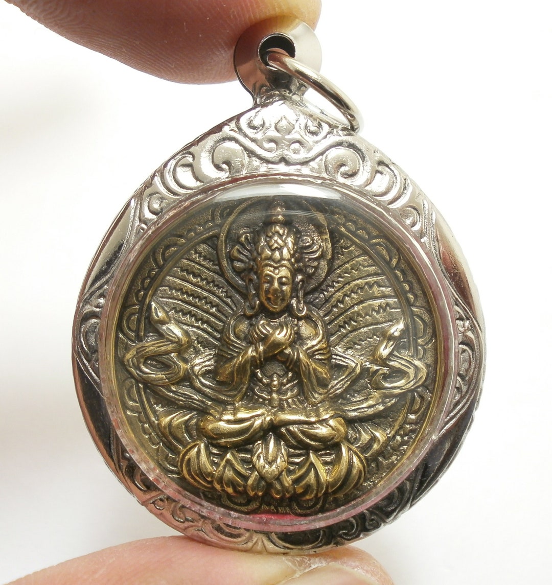 Guanyin Yin and Yang Sign Quanim Goddess of Mercy Pendant