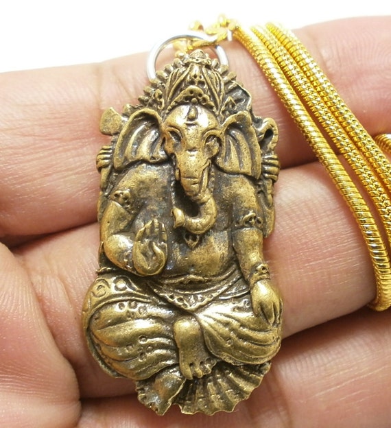 Gold pendant sale of lord ganesha