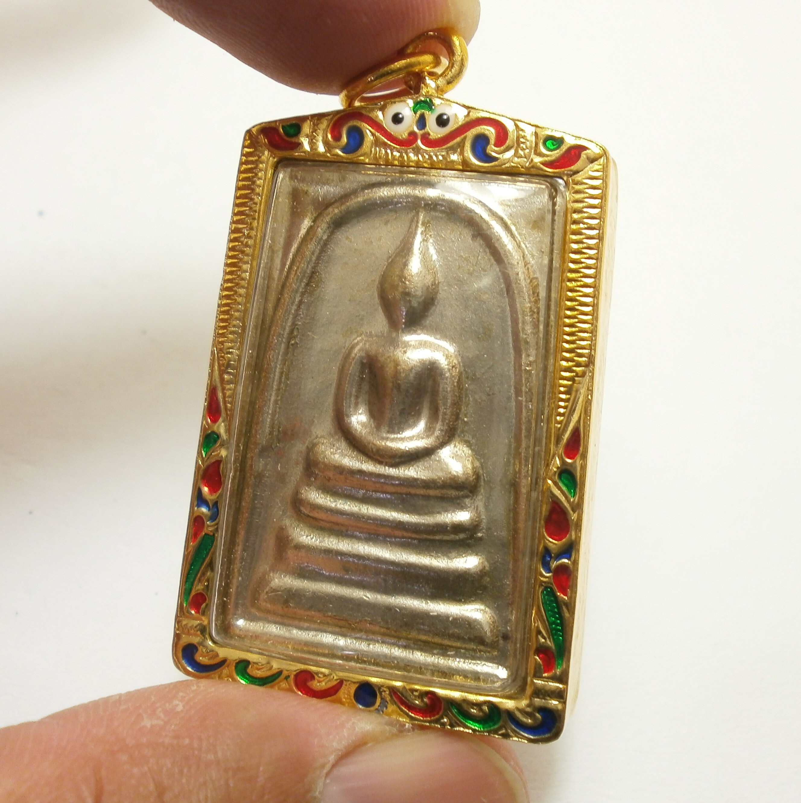 Phra Somdej Wat Rakang amulet back Katha Chinabanchorn