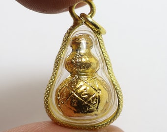 Magische kalebas-amulet: Thaise geluksbedelhanger voor rijkdom