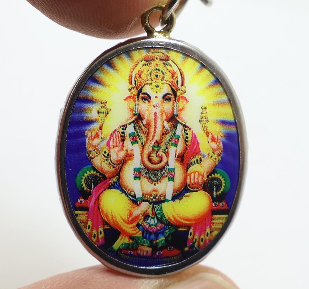 ガネーシャ様　ネックレス　ペンダント　オーム　ヒンドゥー教 ガネーシャ神ペンダント「オームネックレス」：ヒンドゥー教の成功の神