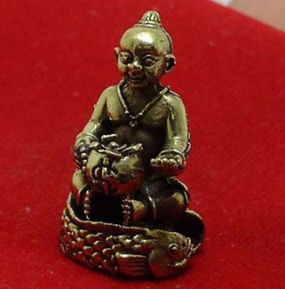 Thai Kuman Thong Mini Amulet Wealth and Good Luck - Etsy Hong Kong