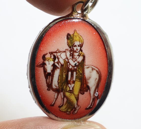 藤井風 イメージペンダント ネックレス 【オーム文字・クリシュナ・赤