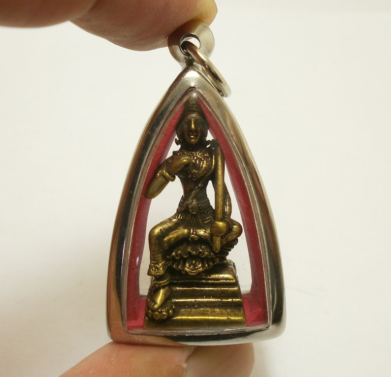Vishvakarman God of Engineering Artisans Architects pendant locket amulet Hindu blessed for bring success lucky cross over obstacles winning