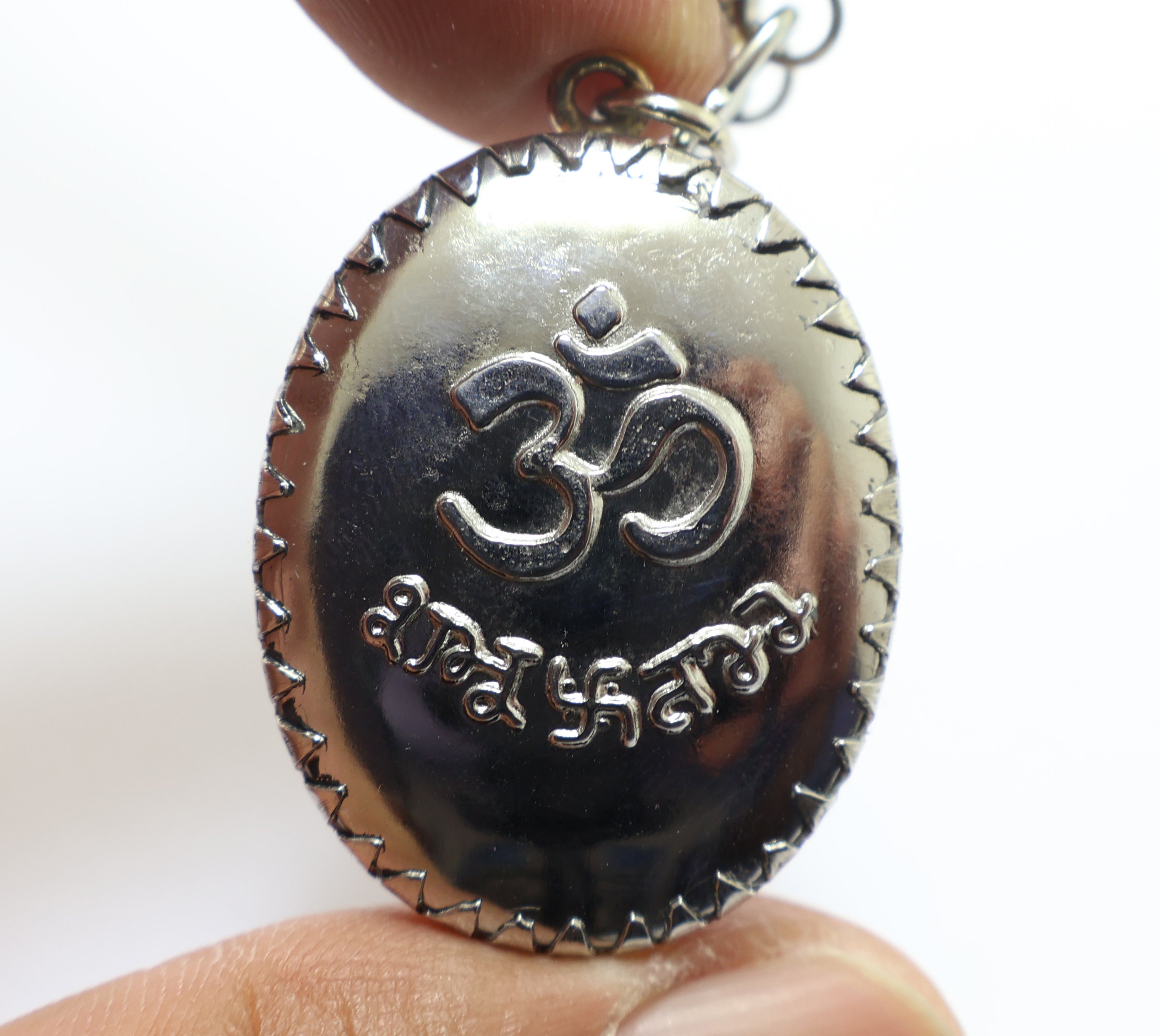 シヴァ神とガネーシャのビッグペンダント：ヒンドゥー教の神のお守り