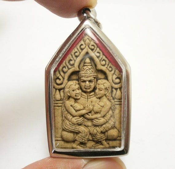 Phra Khunpaen Amulet: Love Attraction Thai Buddha Pendant - Etsy