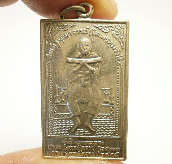 Somdej Garuda Metal Change Bad Luck to Good Rich Prosperity Thailand Amulet