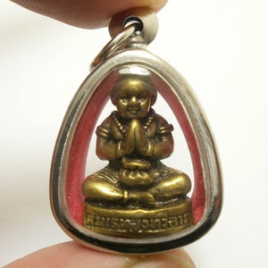 Guman kuman thong gumantong boy LP Nane magic spirit Thai amulet pendant good luck wealth prosperity lucky gamble gift Thailand talisman