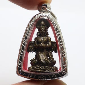 Naga Kanya Guardian Snake Goddess of the Three Realms devi amulet pendant connect with Lakshmi ally of Vishnu lucky protection success gift
