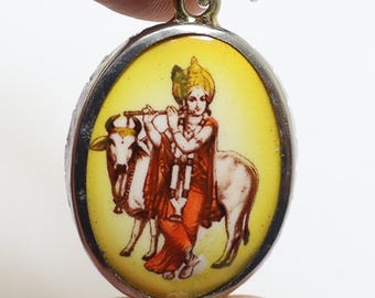 ガネーシャ神のお守り「オーム」ネックレス：ヒンドゥー教の成功の神