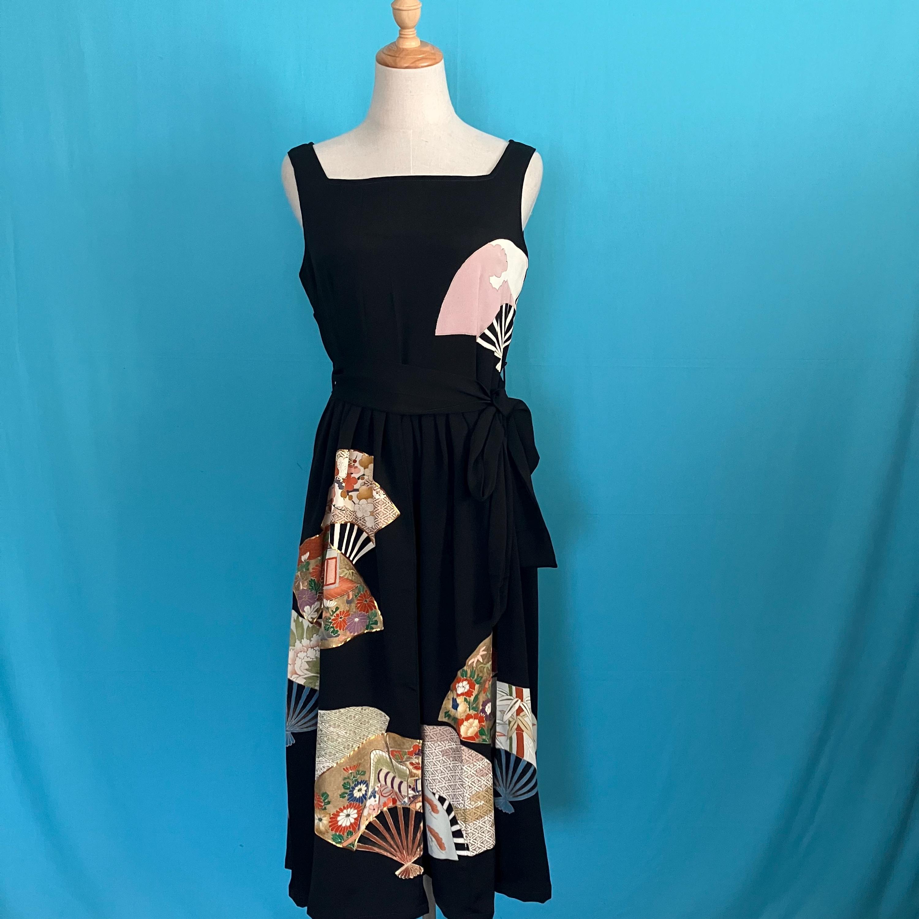 kimono style formal dress ELNORA Satin Lace-Up Fitted Gown main image 0