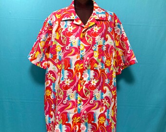 Size M Hawaiian Shirt „Summer Party“ 100% Cotton 6XL Size M Hawaiian Shirt „Summer Party“ 100% Cotton 6XL