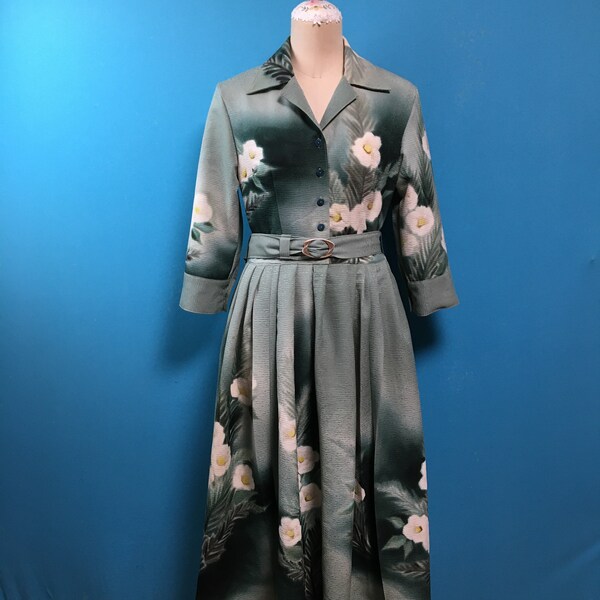 Vintage Kimono Kleid, US 8, Shirt-Kleid, japanische Vintage, Vintage Seide Kleid, Vintage Schnalle