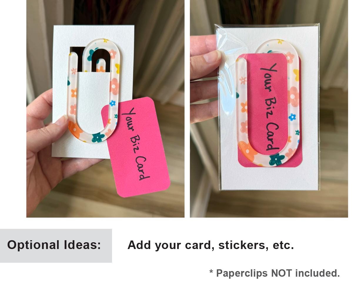 Jumbo Paper Clip Display Cards: 50 Retail Packaging Sets - Etsy