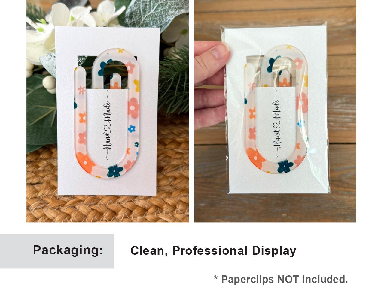 Jumbo Paper Clip Display Cards: 50 Retail Packaging Sets - Etsy